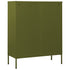 Lady Jillian -  Chest of Drawers Olive Green 80x35x101,5 cm Steel